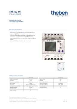 THEBEN SIM 352-MI Fiche technique