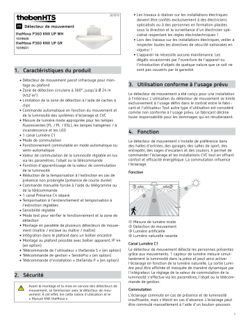 theMova P360 KNX UP GR | THEBEN theMova P360 KNX UP WH Mode d'emploi | Fixfr
