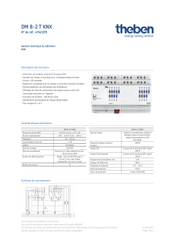 THEBEN DM 8-2 T KNX Fiche technique