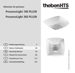 THEBEN PresenceLight 360 PLLON BK Mode d'emploi