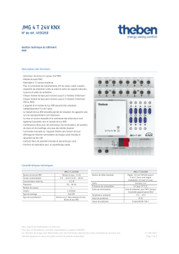 THEBEN JMG 4 T 24V KNX Fiche technique