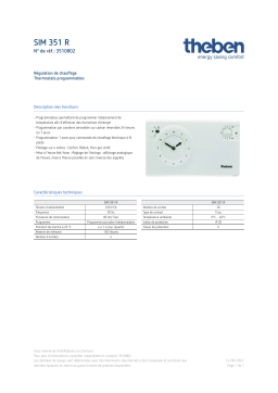 THEBEN SIM 351 R Fiche technique