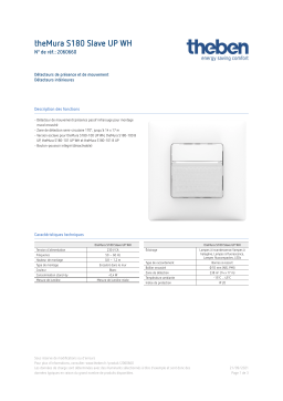 THEBEN theMura S180 Slave UP WH Fiche technique