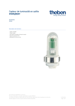 THEBEN Analogue surface-mounted light sensor Fiche technique