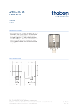 THEBEN Antenna RC-DCF Fiche technique