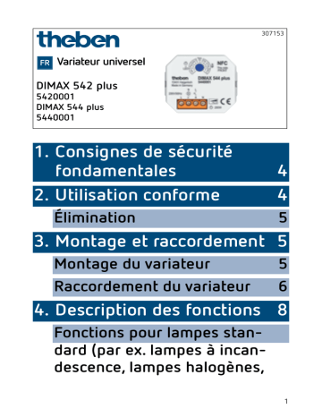 DIMAX 542 plus | THEBEN DIMAX 544 plus Mode d'emploi | Fixfr