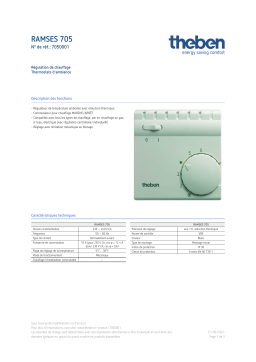 THEBEN RAMSES 705 Fiche technique