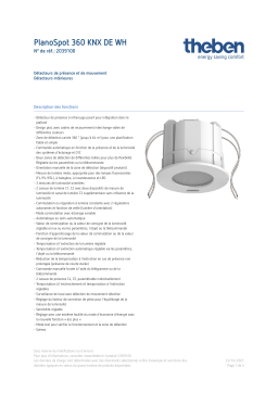 THEBEN PlanoSpot 360 KNX DE WH Fiche technique