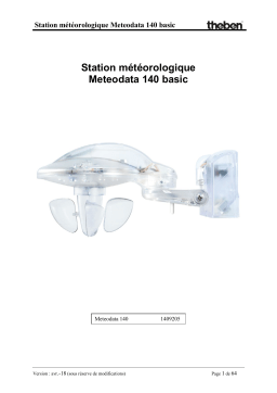 THEBEN Meteodata 140 basic KNX Manuel utilisateur