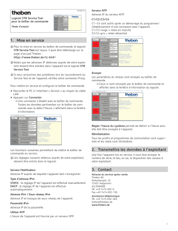 THEBEN TC 649 Mode d'emploi | Fixfr