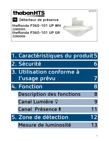 theRonda P360-101 UP WH | THEBEN theRonda P360-101 UP GR Mode d'emploi | Fixfr