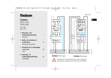 TR 622 top2 24V | THEBEN TR 611 top2 24V Mode d'emploi | Fixfr