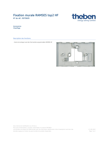 THEBEN Socket RAMSES Fiche technique | Fixfr