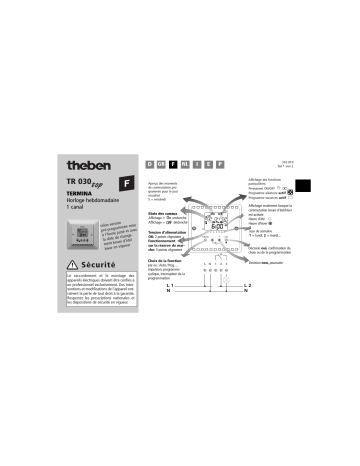 THEBEN TR 030 top Mode d'emploi | Fixfr