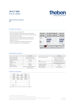 THEBEN JM 8 T KNX Fiche technique