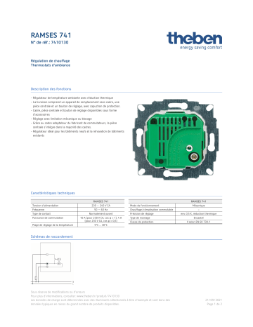 THEBEN RAMSES 741 Fiche technique | Fixfr