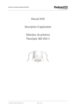 THEBEN PlanoSpot 360 KNX S DE WH Manuel utilisateur