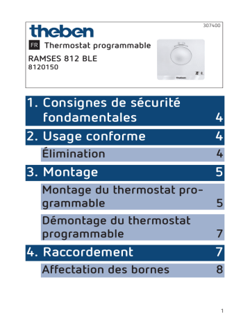 THEBEN RAMSES 812 BLE Mode d'emploi | Fixfr