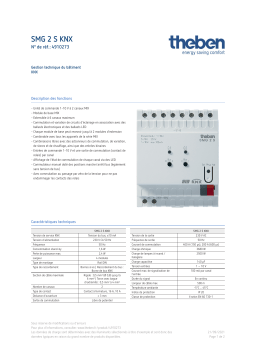 THEBEN SMG 2 S KNX Fiche technique