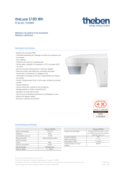 THEBEN theLuxa S180 WH Fiche technique