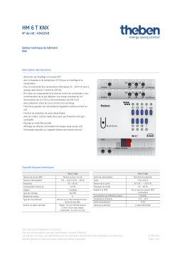 THEBEN HM 6 T KNX Fiche technique