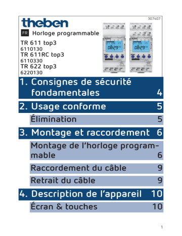 TR 611 top3 RC | TR 622 top3 | THEBEN TR 611 top3 Mode d'emploi | Fixfr