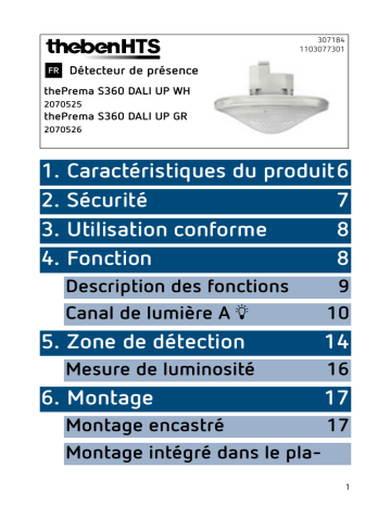 thePrema S360 DALI UP WH | THEBEN thePrema S360 DALI UP GR Mode d'emploi | Fixfr