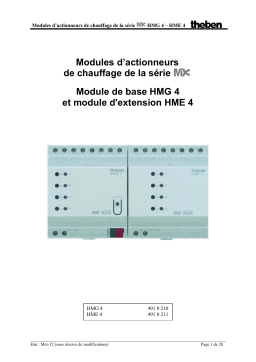 THEBEN HME 4 KNX Manuel utilisateur