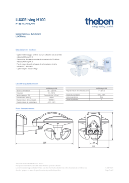 THEBEN LUXORliving M100 Fiche technique