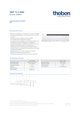 THEBEN HMT 12 S KNX Fiche technique