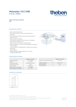 THEBEN Meteodata 140 S KNX Fiche technique