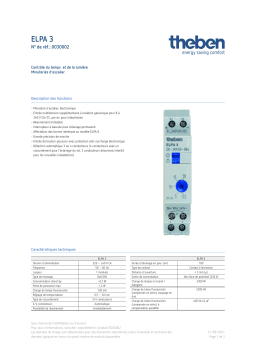 THEBEN Elpa 3 Fiche technique