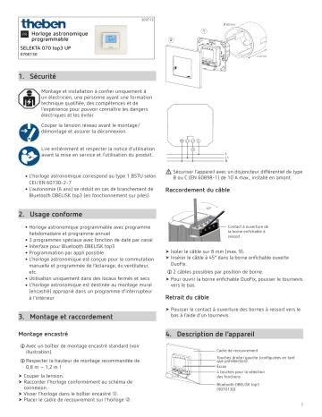 THEBEN SELEKTA 070 top3 UP Mode d'emploi | Fixfr