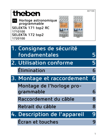 SELEKTA 171 top2 RC | THEBEN SELEKTA 172 top2 Mode d'emploi | Fixfr