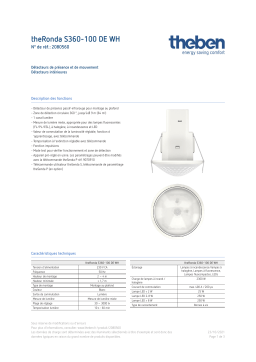 THEBEN theRonda S360-100 DE WH Fiche technique