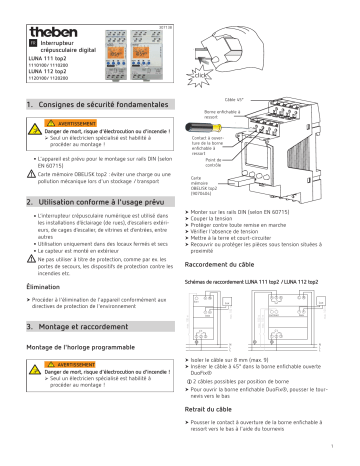 LUNA 112 TOP2 | LUNA 112 top2 EL | LUNA 111 top2 AL | LUNA 112 top2 AL | THEBEN LUNA 111 top2 EL Mode d'emploi | Fixfr
