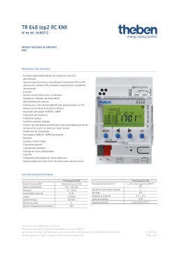 THEBEN TR 648 top2 RC KNX Fiche technique