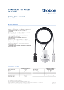 THEBEN theMova S360-100 WH GST Fiche technique