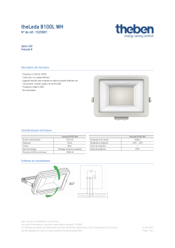 THEBEN theLeda B100L WH Fiche technique