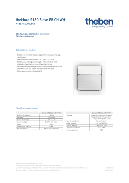 THEBEN theMura S180 Slave EB CH WH Fiche technique