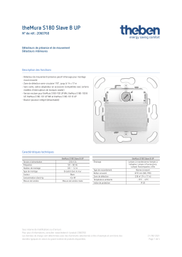 THEBEN theMura S180 Slave B UP Fiche technique