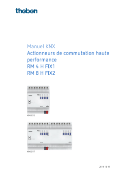 THEBEN RM 8 H KNX Manuel utilisateur