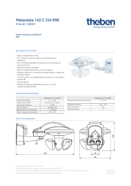 THEBEN Meteodata 140 S 24V KNX Fiche technique