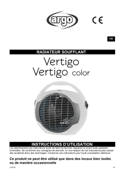 Argo VERTIGO ELECTRICAL HEATING Manuel utilisateur