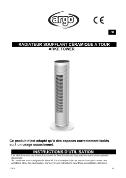 Argo ARKE TOWER ELECTRICAL HEATING Manuel utilisateur