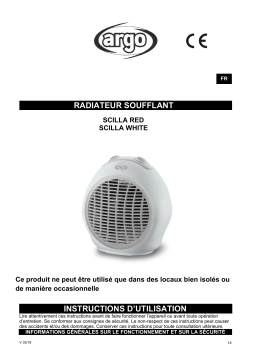 Argo SCILLA WHITE ELECTRICAL HEATING Manuel utilisateur