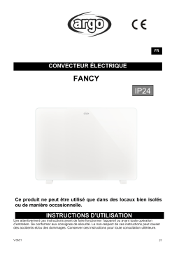 Argo FANCY ELECTRICAL HEATING Manuel utilisateur