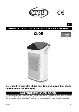 Argo CLOE ELECTRICAL HEATING Manuel utilisateur