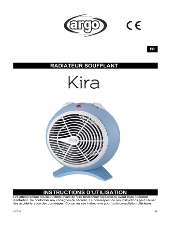 Argo KIRA ELECTRICAL HEATING Manuel utilisateur | Fixfr