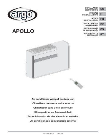 Argo APOLLO AIR CONDITIONER Installation manuel | Fixfr